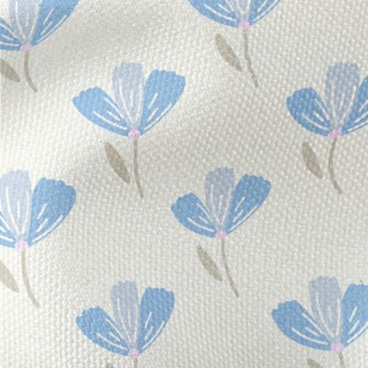 Beautiful Blue Flowers Waterproof Canvas