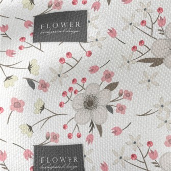 Hand Drawn Japanese Cherry Blo Waterproof Canvas