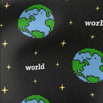 Pixel Wind Earth Waterproof Canvas