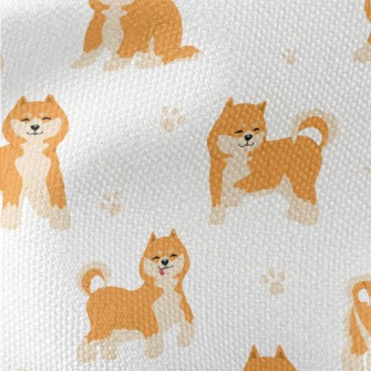 Cute Shiba Inu With Tongue Out Waterproof Canvas