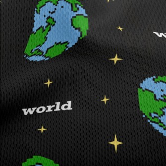 Pixel Wind Earth Athletic Mesh Flat Back