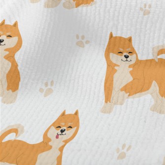 Cute Shiba Inu With Tongue Out Terry