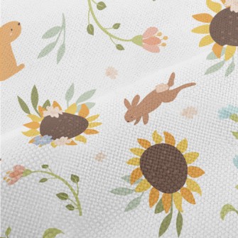 The Hare And The Sunflower Performance Linen