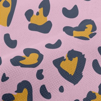 Beautiful Purple Leopard Print Performance Linen