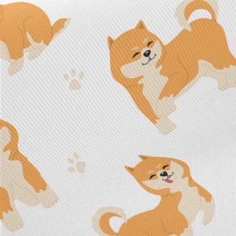 Cute Shiba Inu With Tongue Out Twill