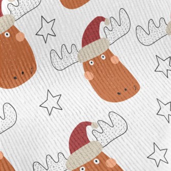 Cartoon Christmas Elk Standard Corduroy
