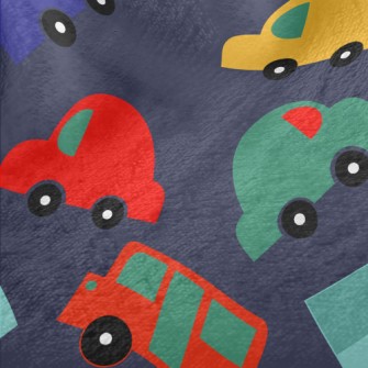 Cartoon Colorful Cars Minky