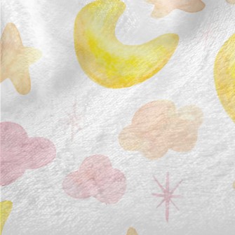 Children&#39;s Watercolor Star Minky