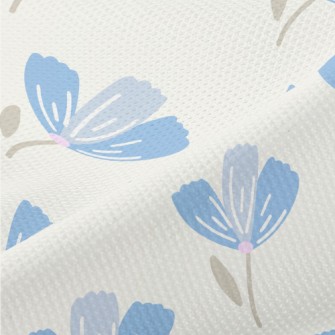 Beautiful Blue Flowers Piqué