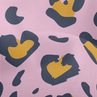 Beautiful Purple Leopard Print Lightweight Performance Linen