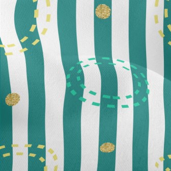 Colored Dotted Circles Lightweight Performance Linen