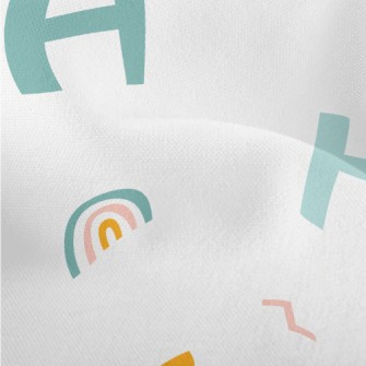 Colorful Alphabet Graffiti Lightweight Performance Linen