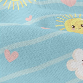 Smiling Sun And Clouds Modern Jersey