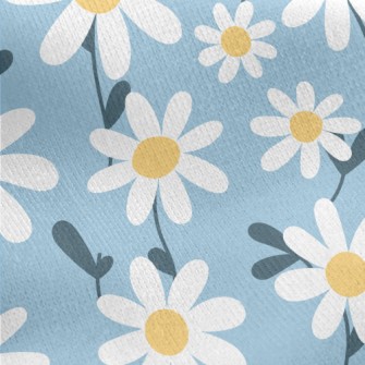 Simple Daisy Jersey Backed Fleece