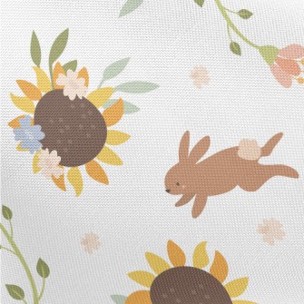 The Hare And The Sunflower Pongee