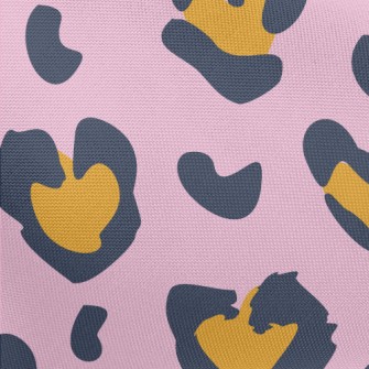 Beautiful Purple Leopard Print Pongee