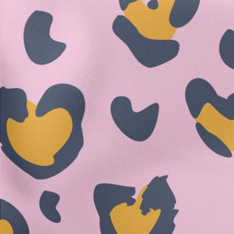 Beautiful Purple Leopard Print Lightweight Cotton Poplin
