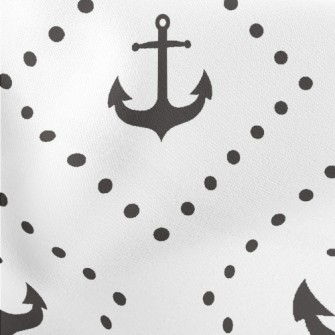 Simple Anchor Rhombus Lightweight Cotton Poplin