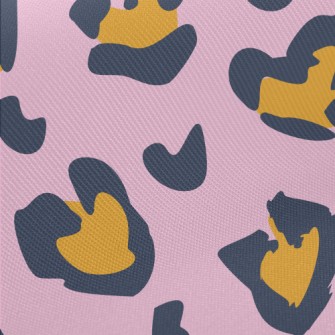 Beautiful Purple Leopard Print Midweight Cotton Poplin