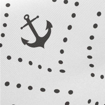 Simple Anchor Rhombus Midweight Cotton Poplin
