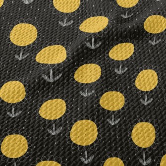 Coil Sunflower Birdseye Piqué