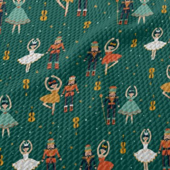 Nutcracker Character Birdseye Piqué