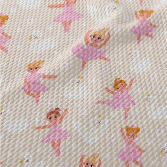 Ballet Girl Dancing Hard Birdseye Piqué