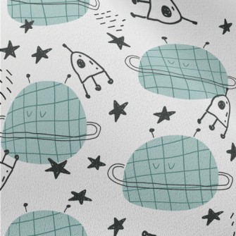 Line Planet Rocket Chiffon