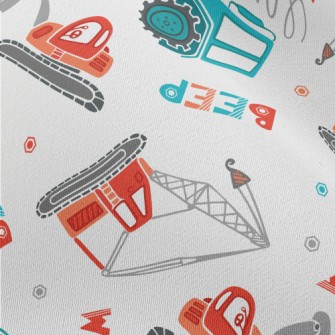 Excavator Crane Truck Chiffon