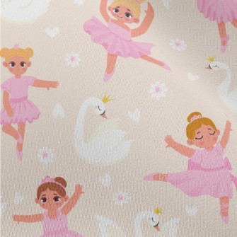 Ballet Girl Dancing Hard Chiffon
