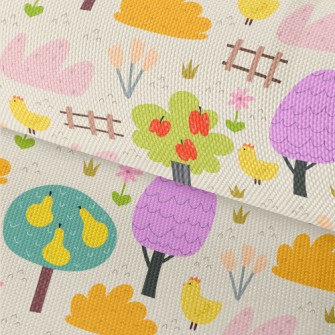 Cute Farm Chicken Waterproof Oxford