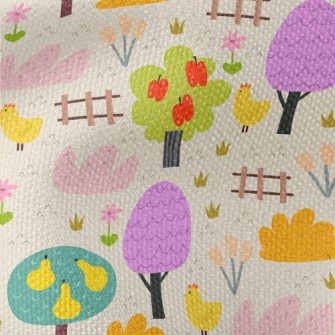 Cute Farm Chicken Waterproof Canvas