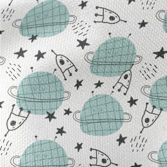 Line Planet Rocket Waterproof Canvas