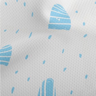 Cut Rectangular Block Athletic Mesh Flat Back