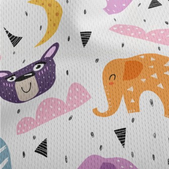 Smiling Elephant Big Bear Athletic Mesh Flat Back