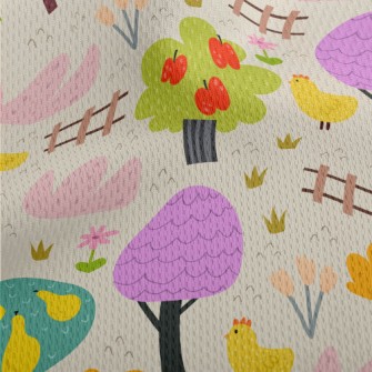 Cute Farm Chicken Athletic Mesh Flat Back
