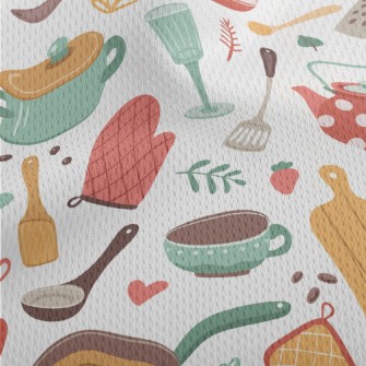 Kitchen Cooking Supplies Athletic Mesh Flat Back