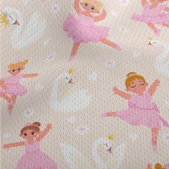 Ballet Girl Dancing Hard Athletic Mesh Flat Back