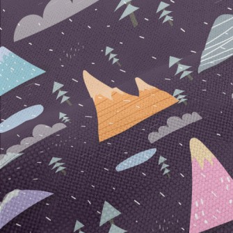 Colorful Lines Mountain Performance Linen