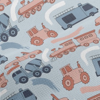 Car Train Cement Truck Performance Linen