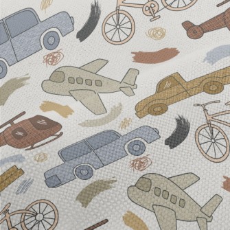 Retro Cars And Planes Performance Linen