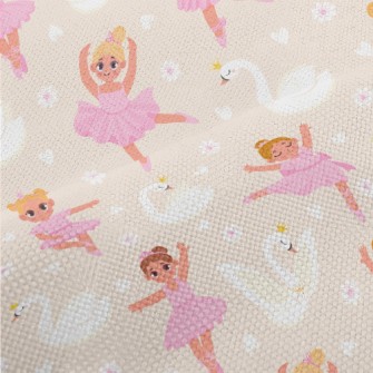 Ballet Girl Dancing Hard Performance Linen