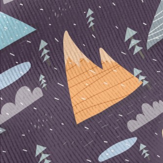 Colorful Lines Mountain Standard Corduroy