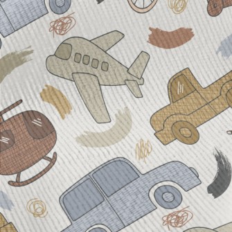 Retro Cars And Planes Standard Corduroy