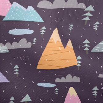 Colorful Lines Mountain Dobby