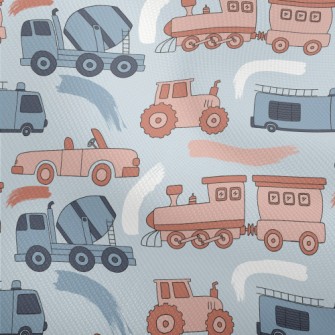 Car Train Cement Truck Dobby