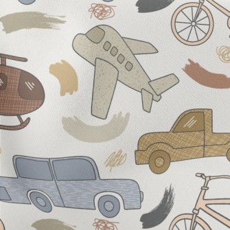 Retro Cars And Planes Stretch Ponte