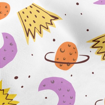 Moon Meteor Planet Micro Fleece