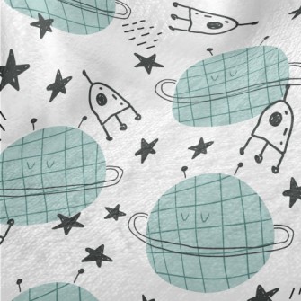 Line Planet Rocket Minky