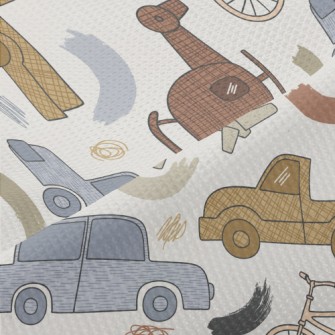 Retro Cars And Planes Piqué